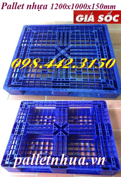 Pallet nhựa 1200x1000x150mm