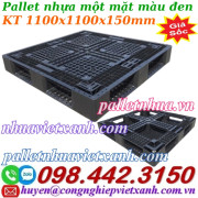 Pallet nhựa đen 1100x1100x150mm