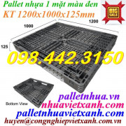 Pallet nhựa đen 1200x1000x125mm