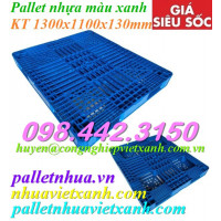 Pallet nhựa xanh 1300x1100x130mm