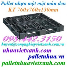 Pallet nhựa đen 760x760x130mm
