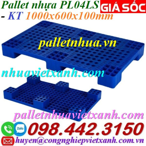 Pallet nhựa PL04LS - 1000x600x100mm