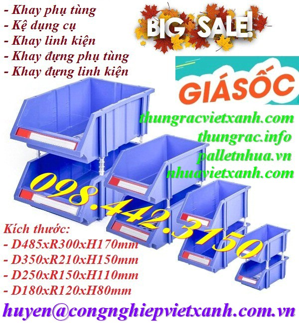Pallet Nhựa Việt Xanh, thùng nhựa, khay nhựa, tấm lót nhựa