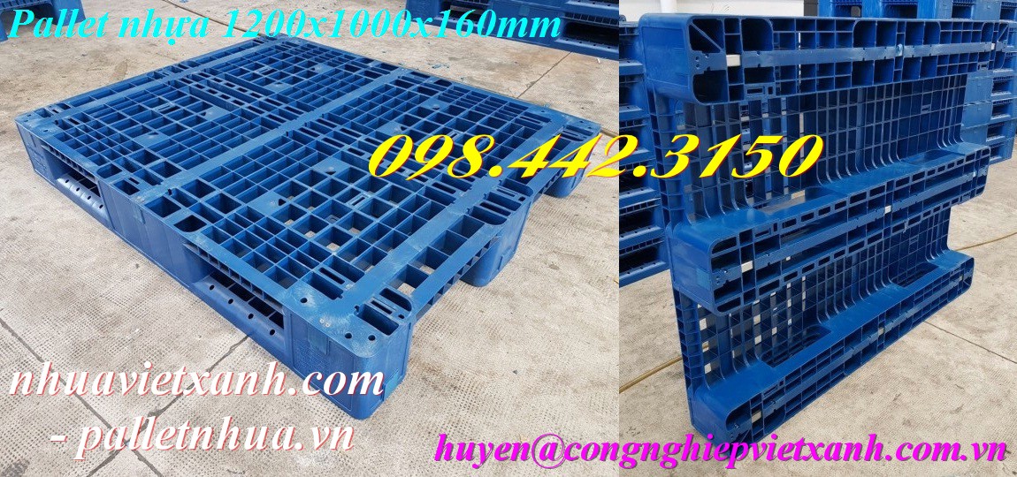 Pallet Nhựa Việt Xanh, thùng nhựa, khay nhựa, tấm lót nhựa