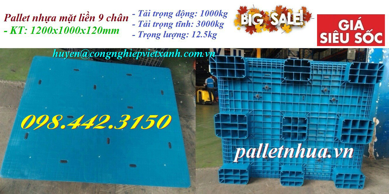 Pallet Nhựa Việt Xanh, thùng nhựa, khay nhựa, tấm lót nhựa
