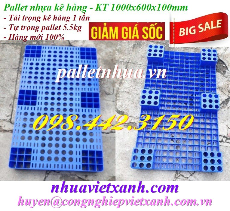 Pallet Nhựa Việt Xanh, thùng nhựa, khay nhựa, tấm lót nhựa