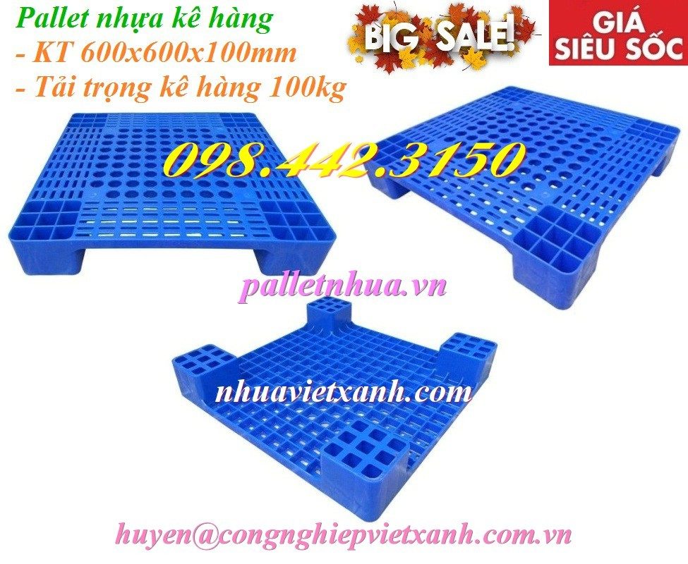 Pallet Nhựa Việt Xanh, thùng nhựa, khay nhựa, tấm lót nhựa