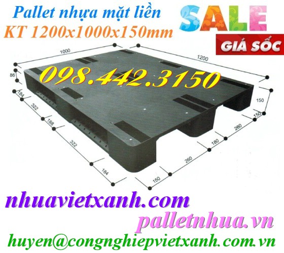 Pallet Nhựa Việt Xanh, thùng nhựa, khay nhựa, tấm lót nhựa