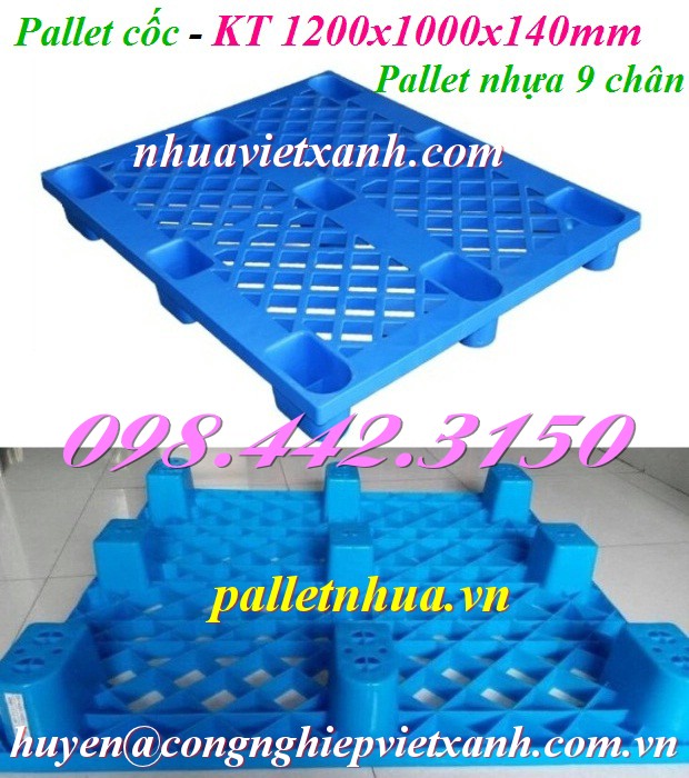 Pallet Nhựa Việt Xanh, thùng nhựa, khay nhựa, tấm lót nhựa