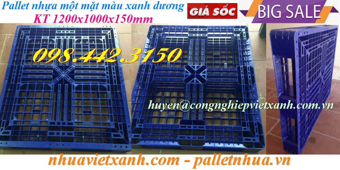 Pallet Nhựa Việt Xanh, thùng nhựa, khay nhựa, tấm lót nhựa