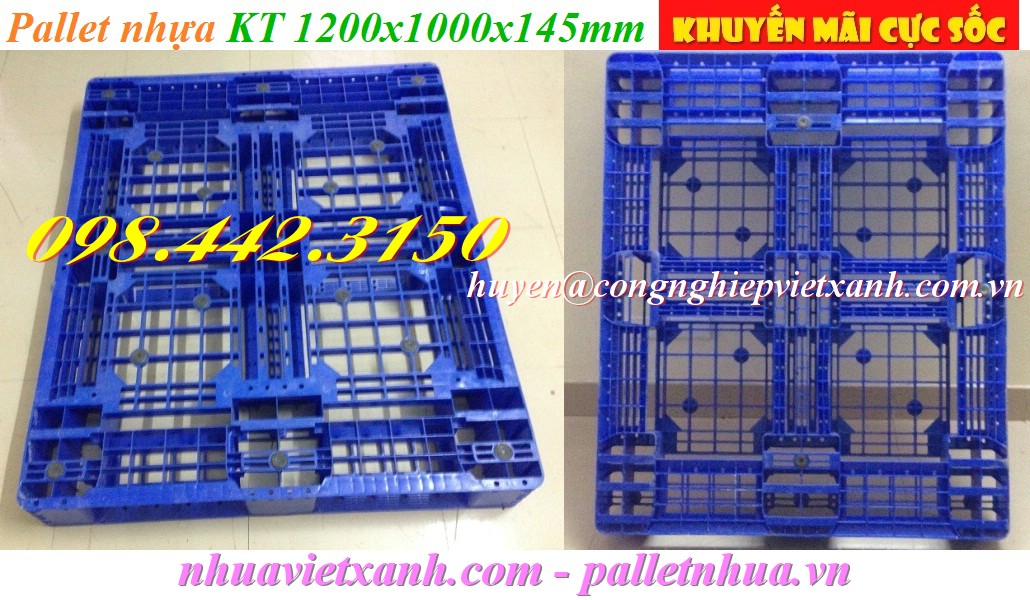 Pallet Nhựa Việt Xanh, thùng nhựa, khay nhựa, tấm lót nhựa