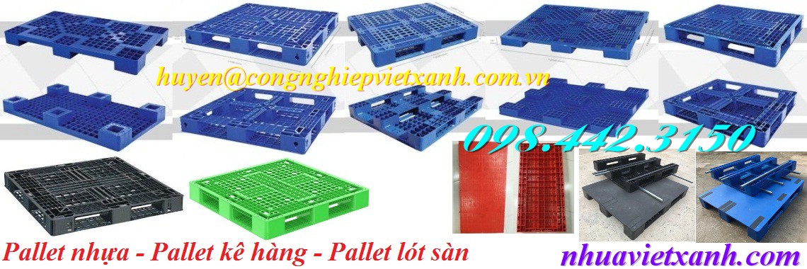 Pallet Nhựa Việt Xanh, thùng nhựa, khay nhựa, tấm lót nhựa