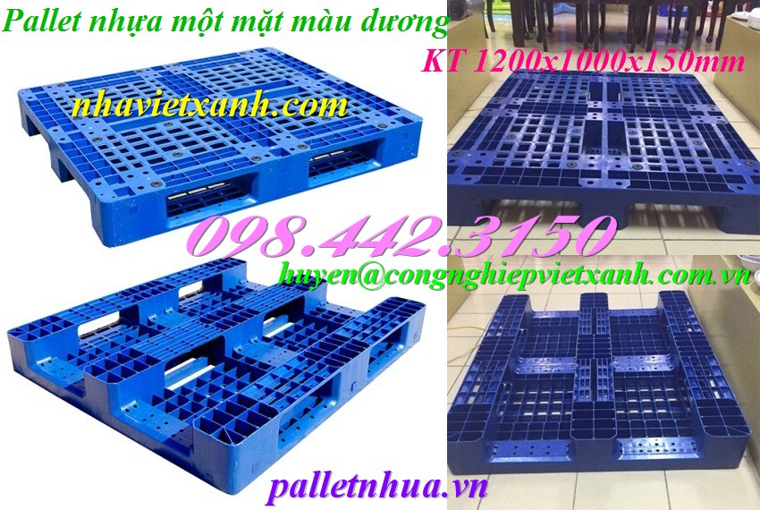 Pallet Nhựa Việt Xanh, thùng nhựa, khay nhựa, tấm lót nhựa