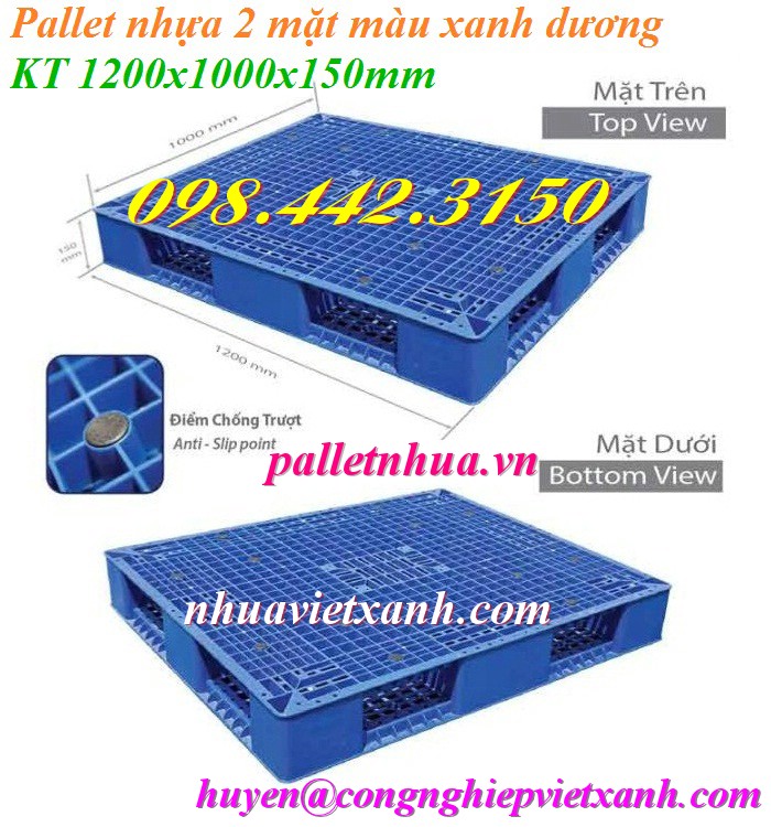 Pallet Nhựa Việt Xanh, thùng nhựa, khay nhựa, tấm lót nhựa