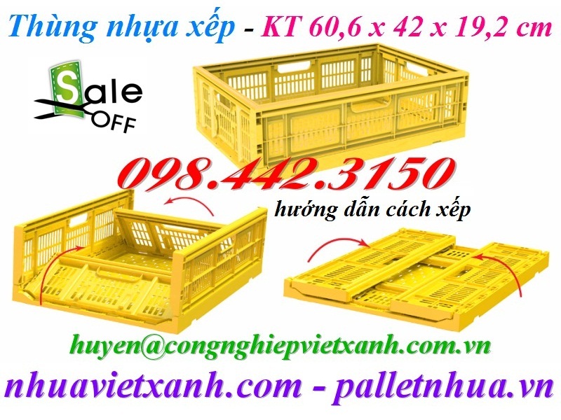 Pallet Nhựa Việt Xanh, thùng nhựa, khay nhựa, tấm lót nhựa