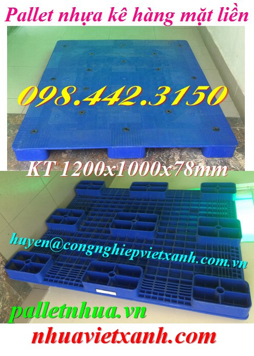 Pallet Nhựa Việt Xanh, thùng nhựa, khay nhựa, tấm lót nhựa