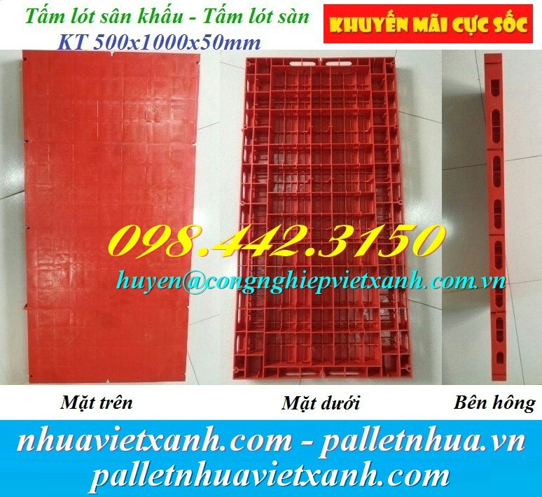 Pallet Nhựa Việt Xanh, thùng nhựa, khay nhựa, tấm lót nhựa
