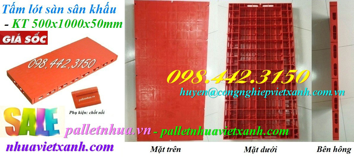 Pallet Nhựa Việt Xanh, thùng nhựa, khay nhựa, tấm lót nhựa