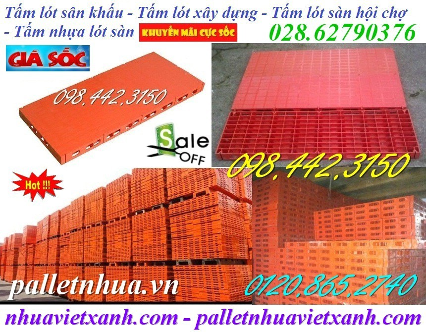 Pallet Nhựa Việt Xanh, thùng nhựa, khay nhựa, tấm lót nhựa