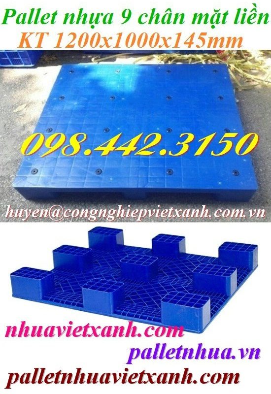 Pallet Nhựa Việt Xanh, thùng nhựa, khay nhựa, tấm lót nhựa