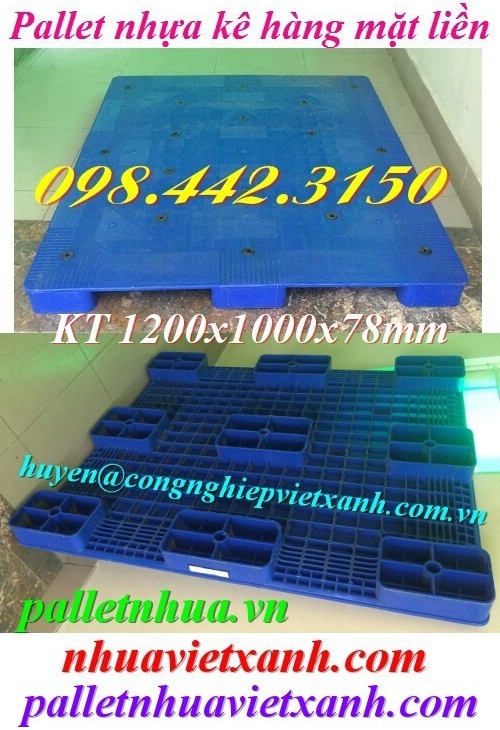 Pallet Nhựa Việt Xanh, thùng nhựa, khay nhựa, tấm lót nhựa