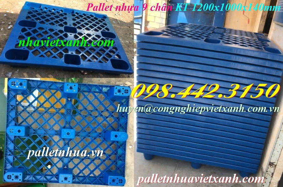 Pallet Nhựa Việt Xanh, thùng nhựa, khay nhựa, tấm lót nhựa
