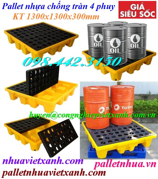 Pallet Nhựa Việt Xanh, thùng nhựa, khay nhựa, tấm lót nhựa