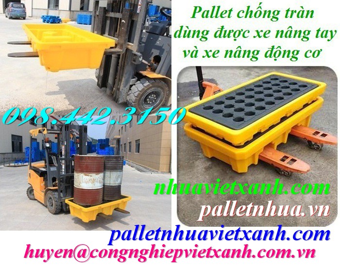 Pallet Nhựa Việt Xanh, thùng nhựa, khay nhựa, tấm lót nhựa