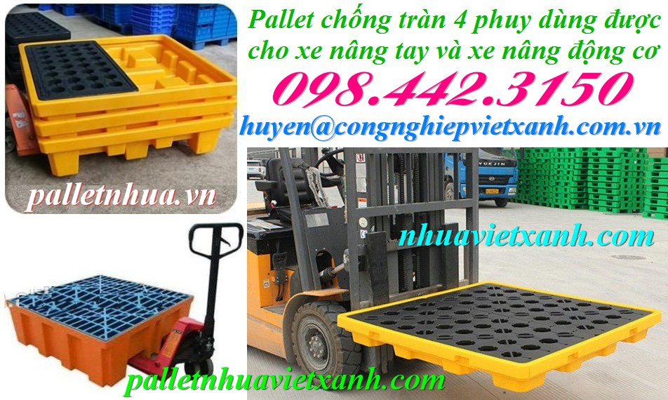 Pallet Nhựa Việt Xanh, thùng nhựa, khay nhựa, tấm lót nhựa