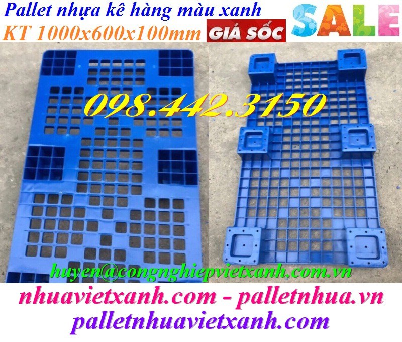 Pallet Nhựa Việt Xanh, thùng nhựa, khay nhựa, tấm lót nhựa