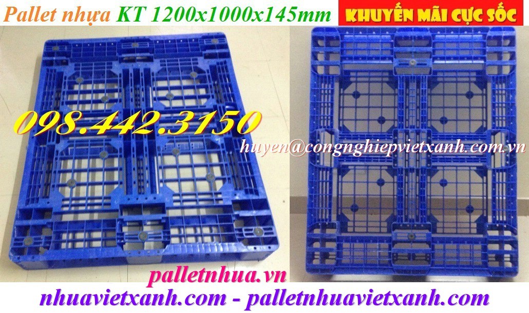 Pallet Nhựa Việt Xanh, thùng nhựa, khay nhựa, tấm lót nhựa