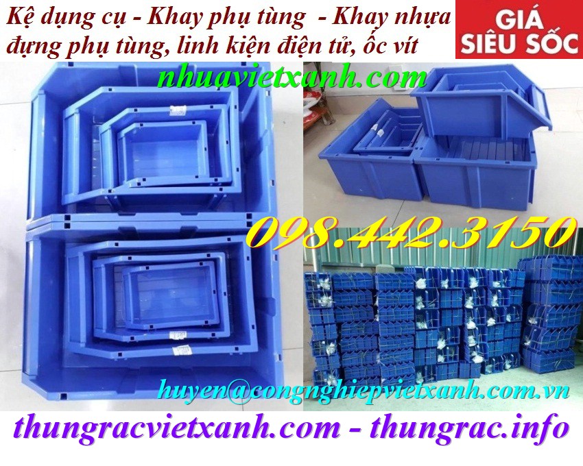 Pallet Nhựa Việt Xanh, thùng nhựa, khay nhựa, tấm lót nhựa