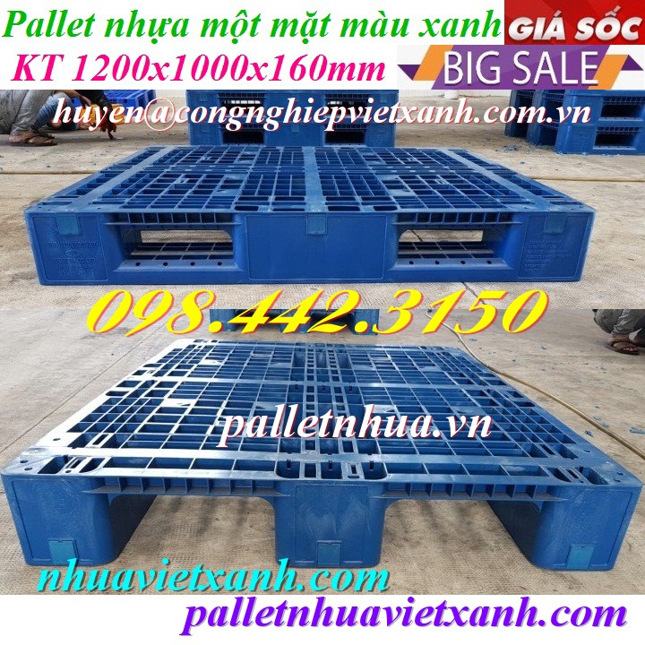 Pallet Nhựa Việt Xanh, thùng nhựa, khay nhựa, tấm lót nhựa
