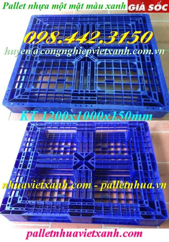 Pallet Nhựa Việt Xanh, thùng nhựa, khay nhựa, tấm lót nhựa