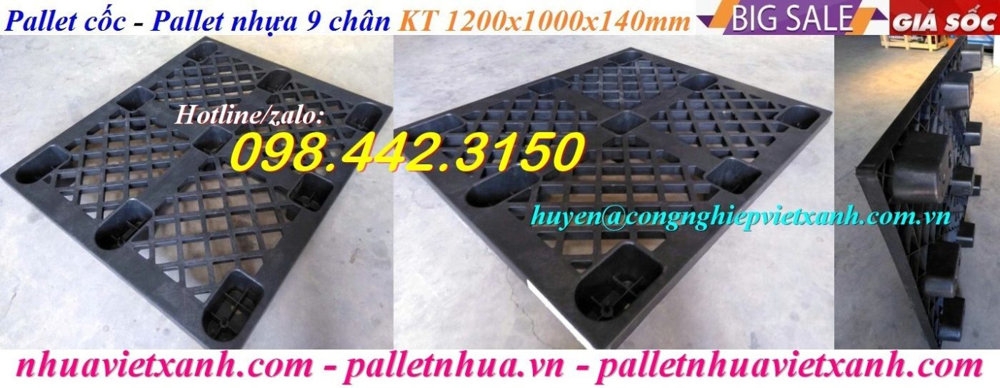 Pallet Nhựa Việt Xanh, thùng nhựa, khay nhựa, tấm lót nhựa