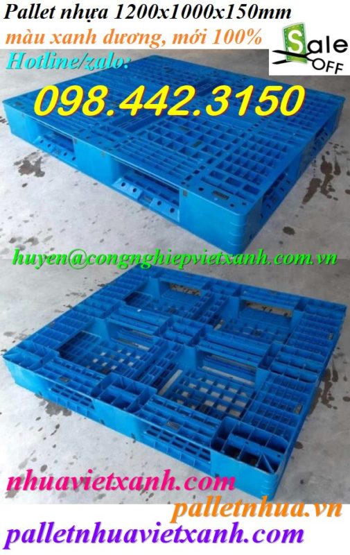 Pallet Nhựa Việt Xanh, thùng nhựa, khay nhựa, tấm lót nhựa