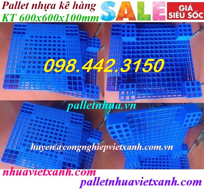 Pallet Nhựa Việt Xanh, thùng nhựa, khay nhựa, tấm lót nhựa