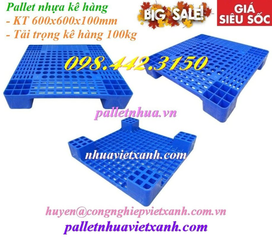 Pallet Nhựa Việt Xanh, thùng nhựa, khay nhựa, tấm lót nhựa