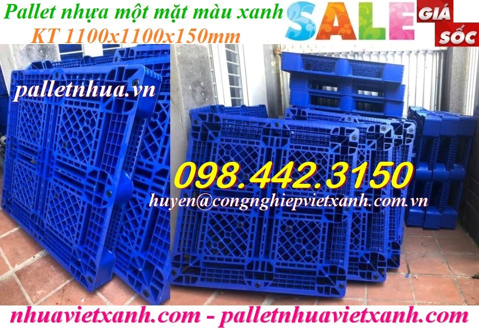 Pallet Nhựa Việt Xanh, thùng nhựa, khay nhựa, tấm lót nhựa