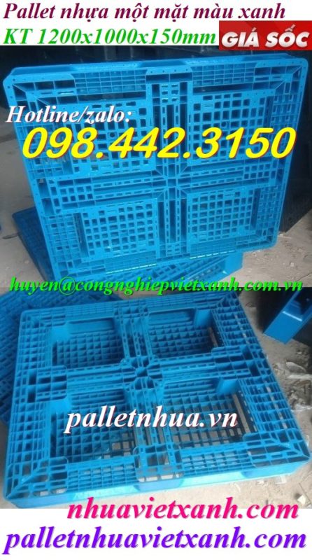 Pallet Nhựa Việt Xanh, thùng nhựa, khay nhựa, tấm lót nhựa