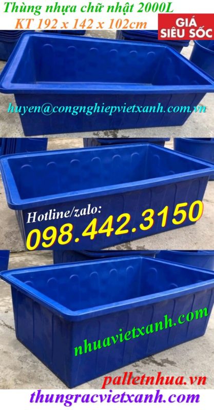 Pallet Nhựa Việt Xanh, thùng nhựa, khay nhựa, tấm lót nhựa