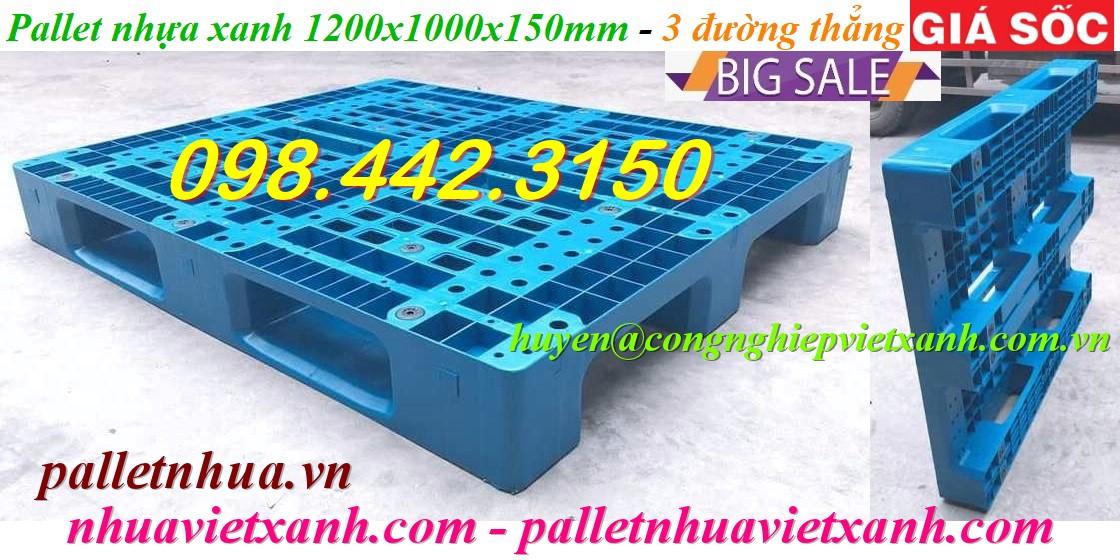 Pallet Nhựa Việt Xanh, thùng nhựa, khay nhựa, tấm lót nhựa