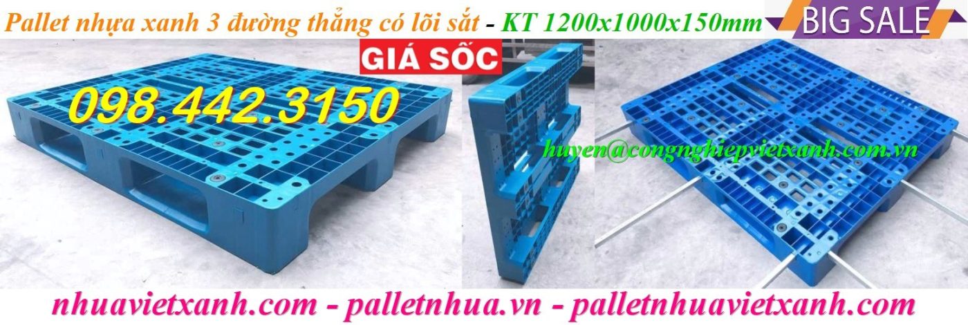 Pallet Nhựa Việt Xanh, thùng nhựa, khay nhựa, tấm lót nhựa
