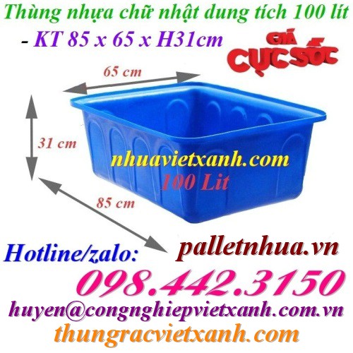 Pallet Nhựa Việt Xanh, thùng nhựa, khay nhựa, tấm lót nhựa