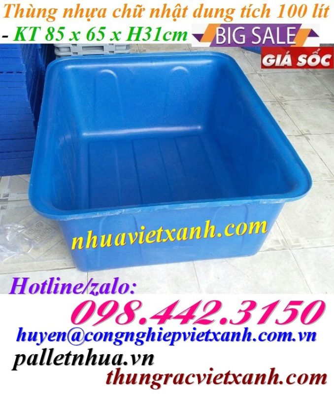 Pallet Nhựa Việt Xanh, thùng nhựa, khay nhựa, tấm lót nhựa