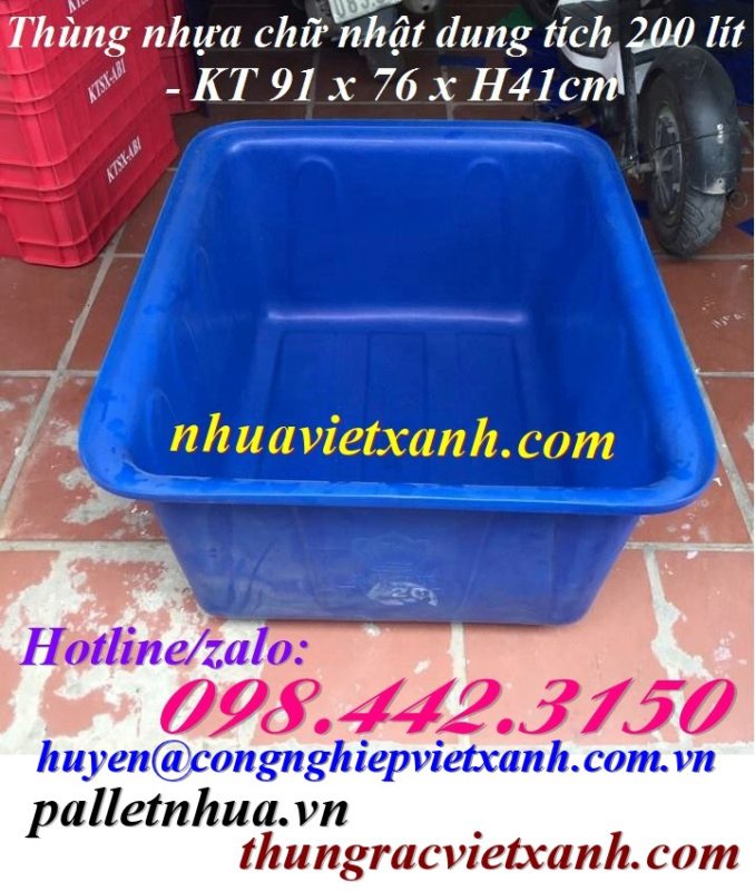 Pallet Nhựa Việt Xanh, thùng nhựa, khay nhựa, tấm lót nhựa