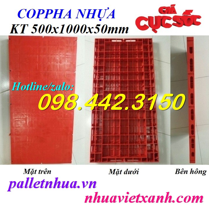 Pallet Nhựa Việt Xanh, thùng nhựa, khay nhựa, tấm lót nhựa