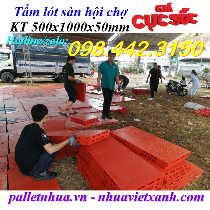Pallet Nhựa Việt Xanh, thùng nhựa, khay nhựa, tấm lót nhựa