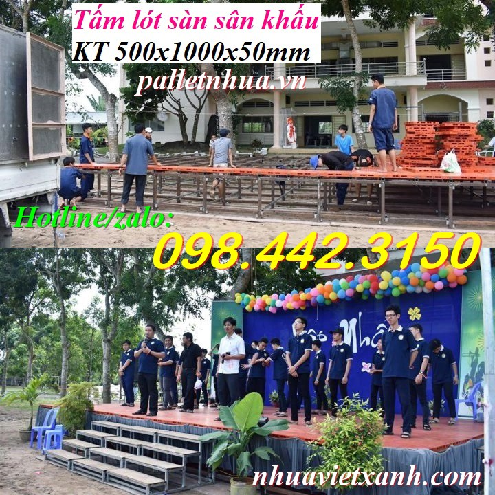 Pallet Nhựa Việt Xanh, thùng nhựa, khay nhựa, tấm lót nhựa