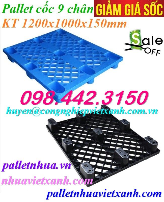 Pallet Nhựa Việt Xanh, thùng nhựa, khay nhựa, tấm lót nhựa